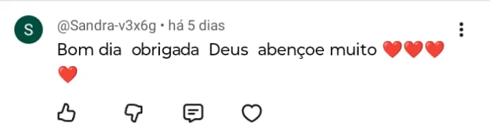 Comentário real de inscrita do Canal Código Vital